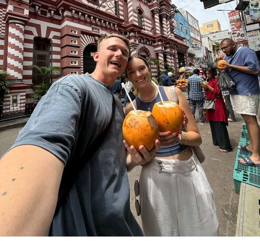 Colombo Foods Tour by Tuk Tuk ( Food chargers included ) - First stop: the vegetable and fruit market (where the colors start making sense)