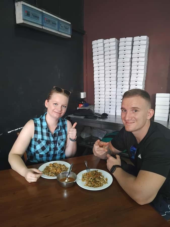 Colombo Foods Tour by Tuk Tuk ( Food chargers included ) - Pettah area snack stop: cheese ball and samosa on the go