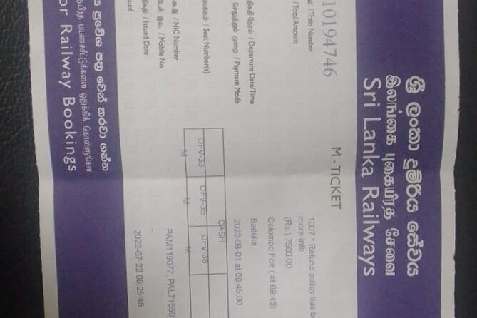 Train from Colombo to Kandy - Where You Go: Colombo Fort Start and Kandy Station Finish